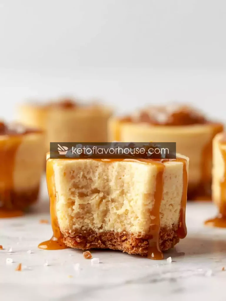 Bariatric Salted Caramel Protein Mini Cheesecakes (Low-Carb & High-Protein Dessert)