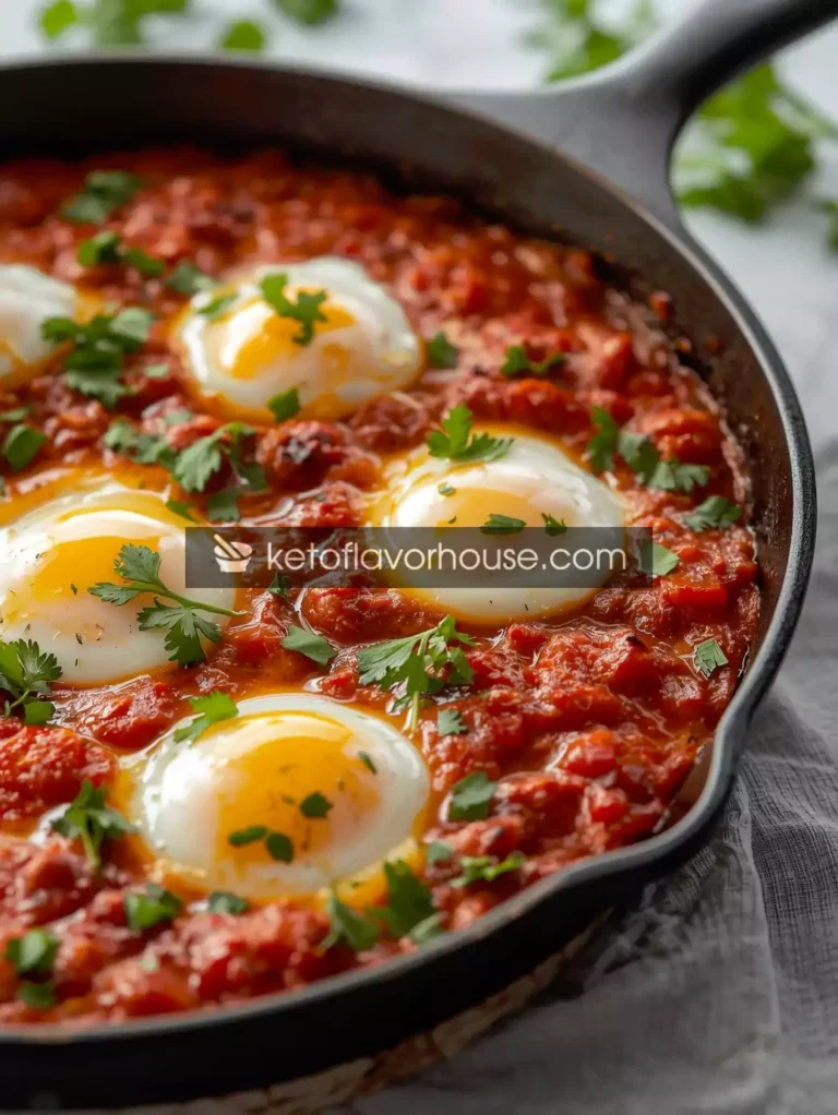 Bariatric Shakshuka (Low-Carb & High-Protein Egg Skillet)