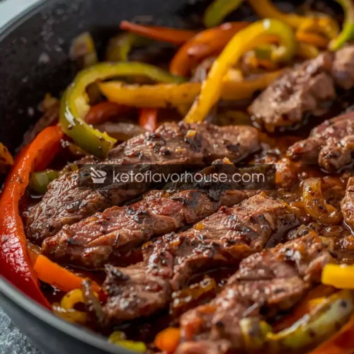 Bariatric Steak Fajita Skillet (Low-Carb & High-Protein Dinner)