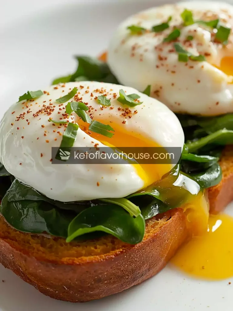 Bariatric Sweet Potato Toast with Spinach & Poached Eggs
