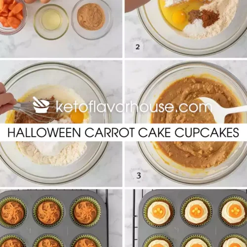 Halloween Carrot Cake Cupcakes