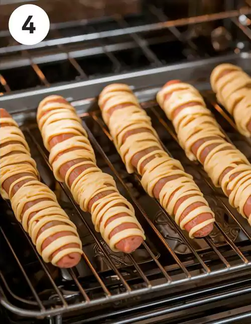 Halloween Sausage Mummies