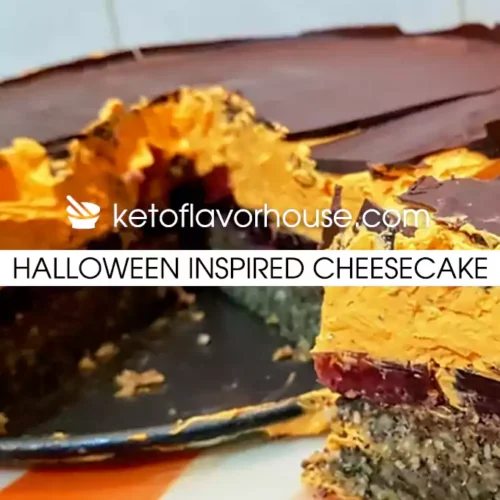 Halloween inspired cheesecake