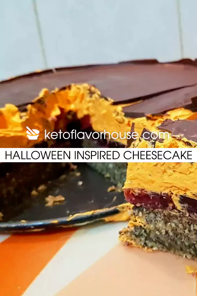 Halloween inspired cheesecake
