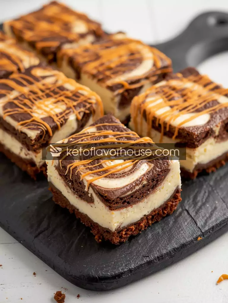 Keto Halloween Brownie Cheesecake