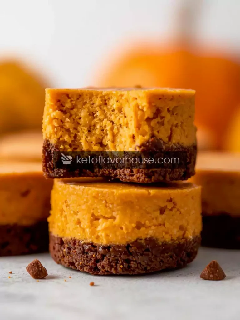 Keto Halloween Pumpkin Cheesecake Bites
