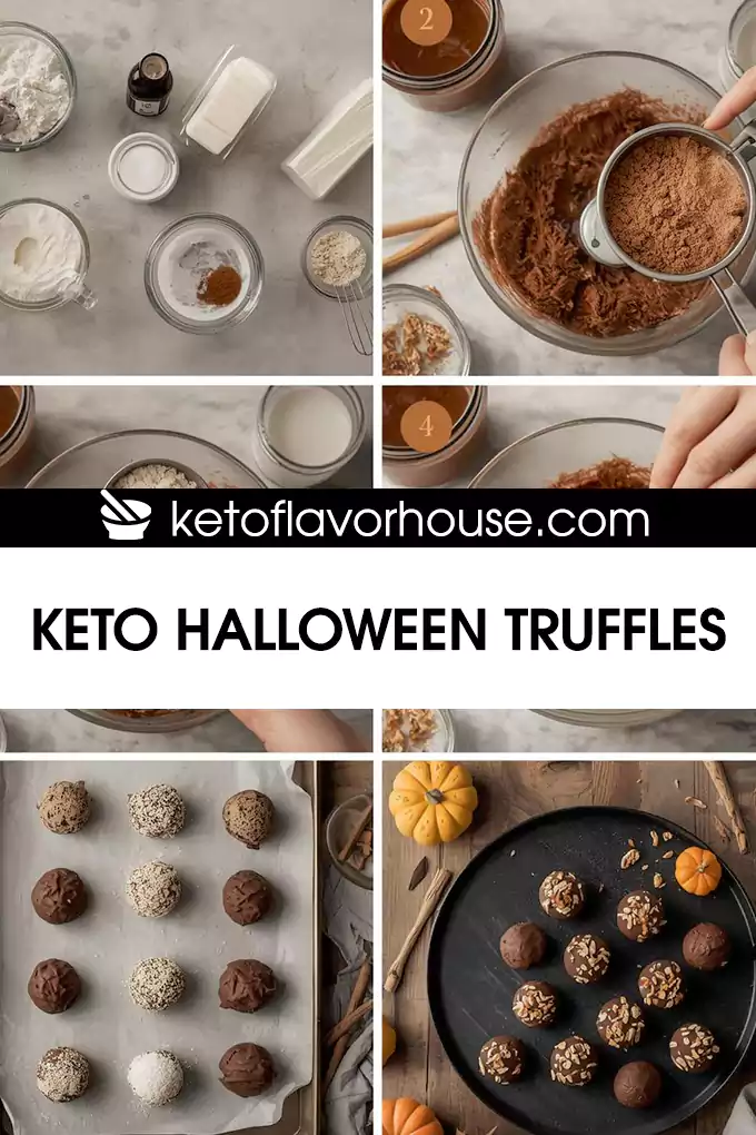 Keto Halloween Truffles