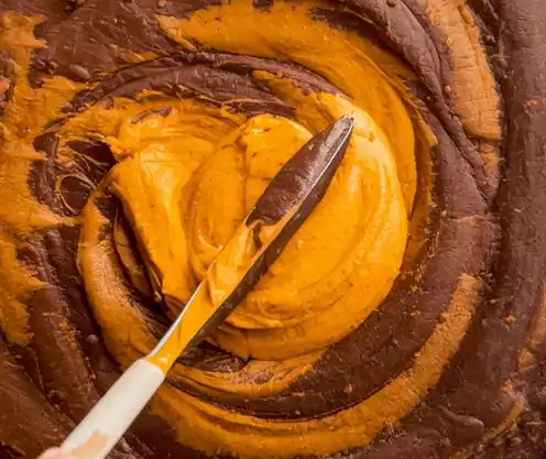 Keto Pumpkin Cheesecake Brownies 2