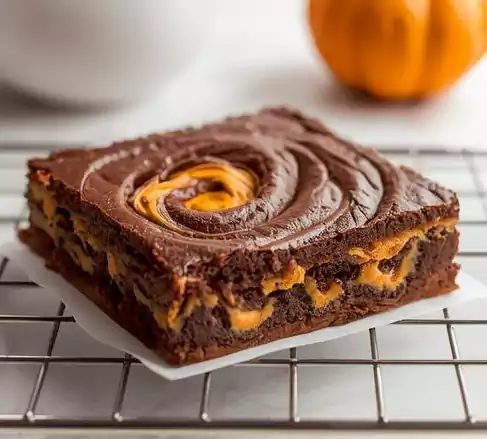 Keto Pumpkin Cheesecake Brownies 2