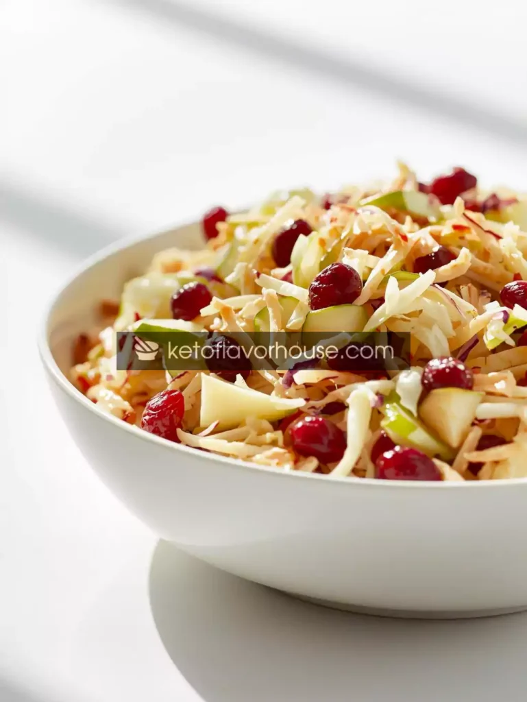 Weight Watchers Apple Cranberry Coleslaw (Low-Point & Refreshing)