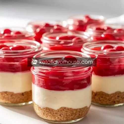 Weight Watchers Cherry Cheesecake Jars (Low-Point No-Bake Dessert)