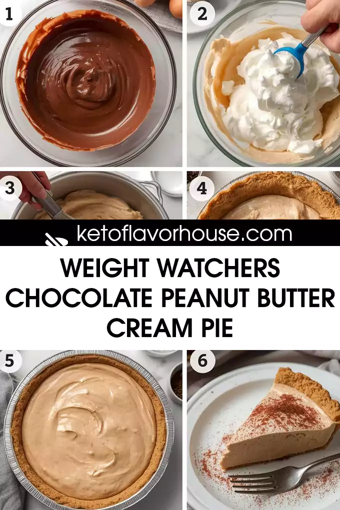 Weight Watchers Chocolate Peanut Butter Cream Pie