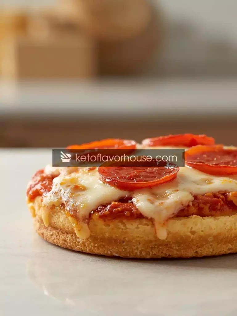Weight Watchers English Muffin pizza