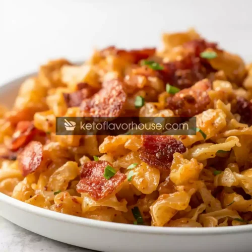 Weight Watchers Fried Cabbage with Turkey Bacon (Low-Point Comfort Side)