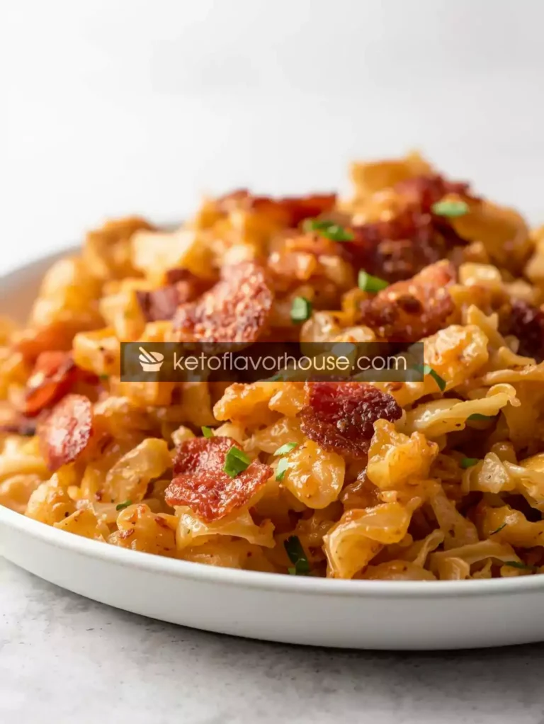 Weight Watchers Fried Cabbage with Turkey Bacon (Low-Point Comfort Side)
