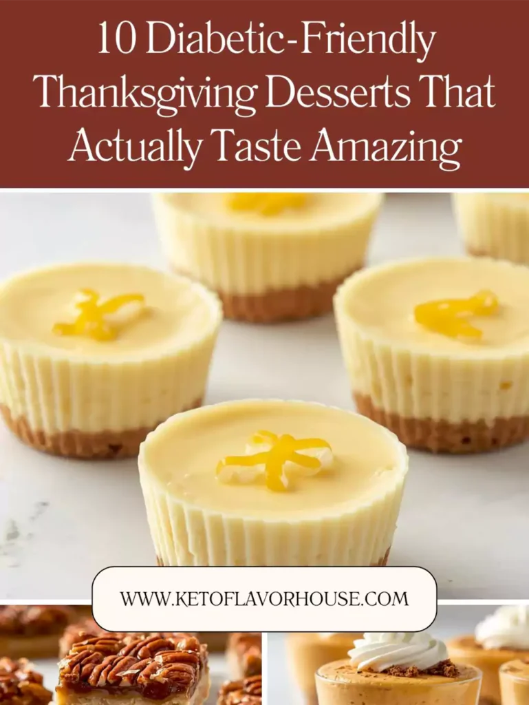 10 Diabetic-Friendly Thanksgiving Desserts That Actually Taste Amazing (and Won’t Spike Your Blood Sugar)