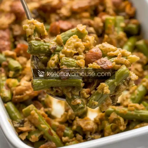 5-Ingredient Keto Green Bean Casserole