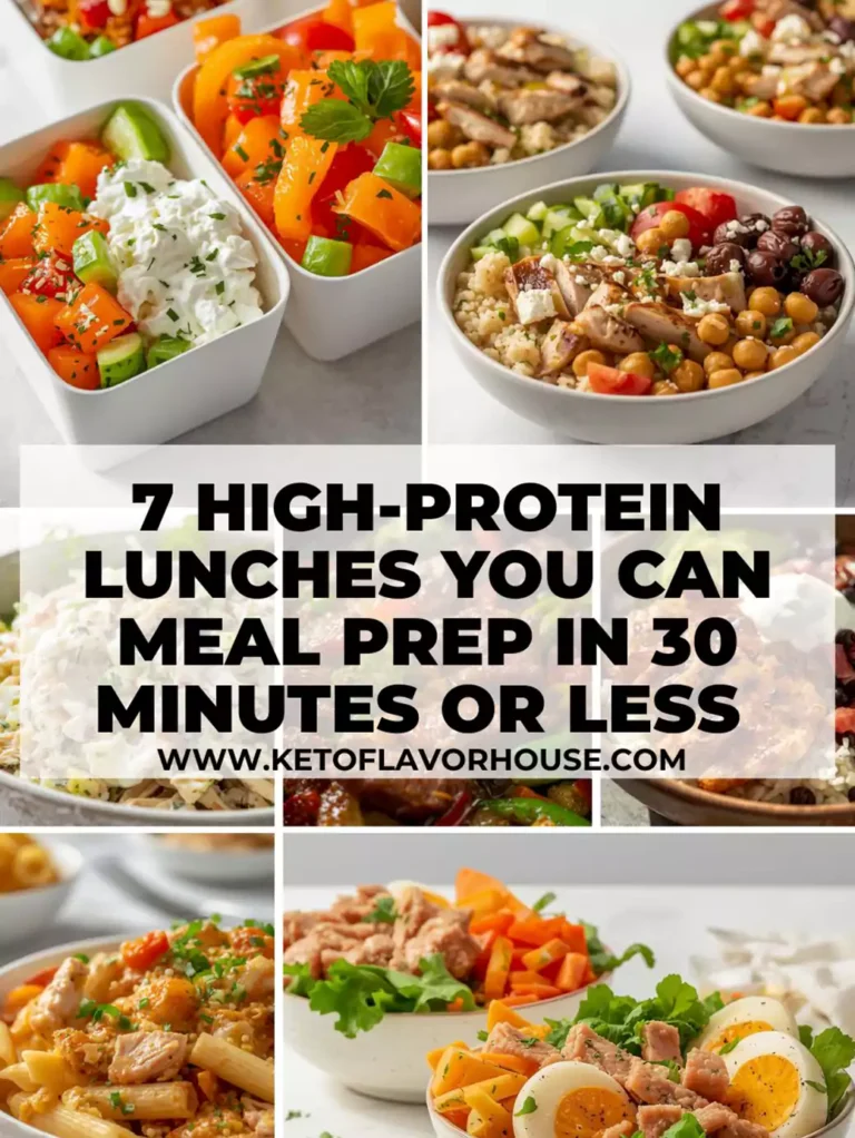 7 High-Protein Lunches You Can Meal Prep in 30 Minutes or Less