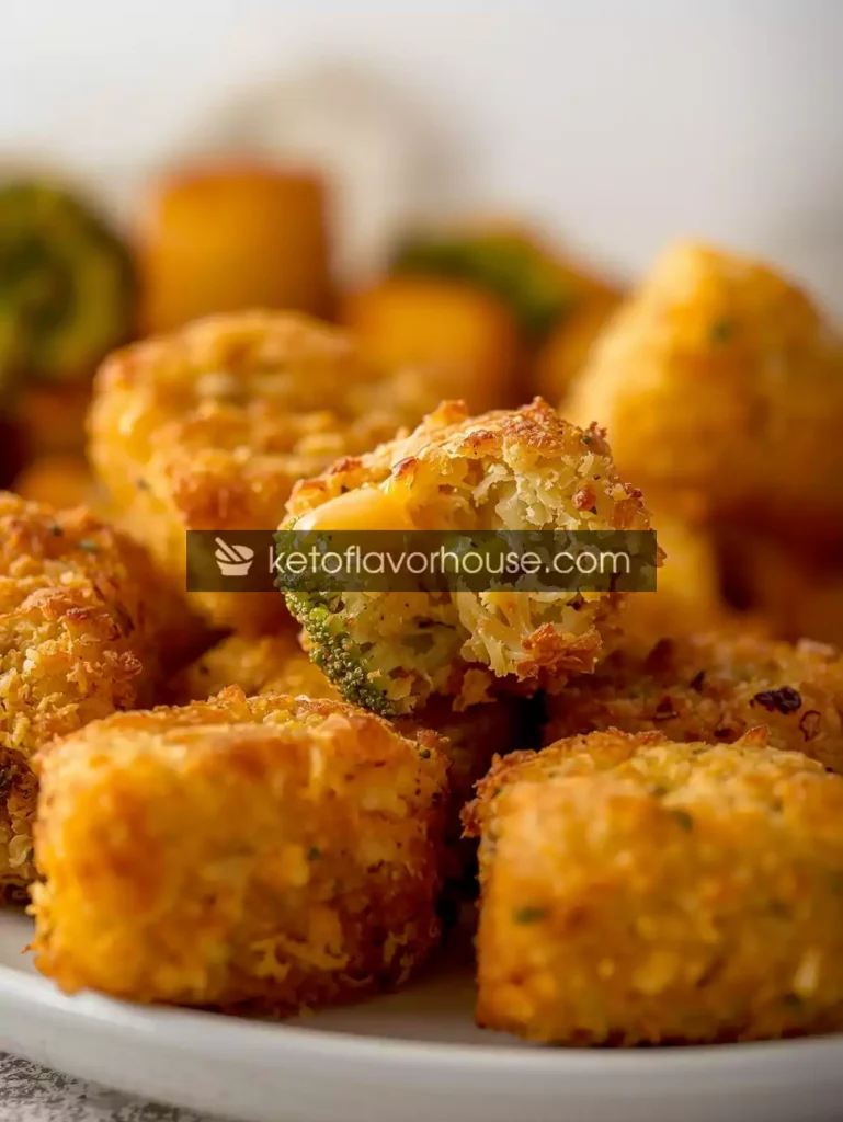 Air Fryer Cheesy Broccoli Tots