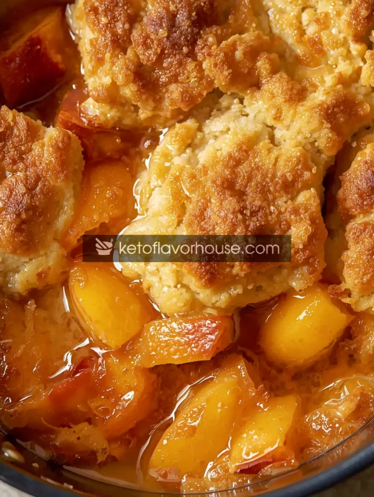 Air Fryer Peach Cobbler