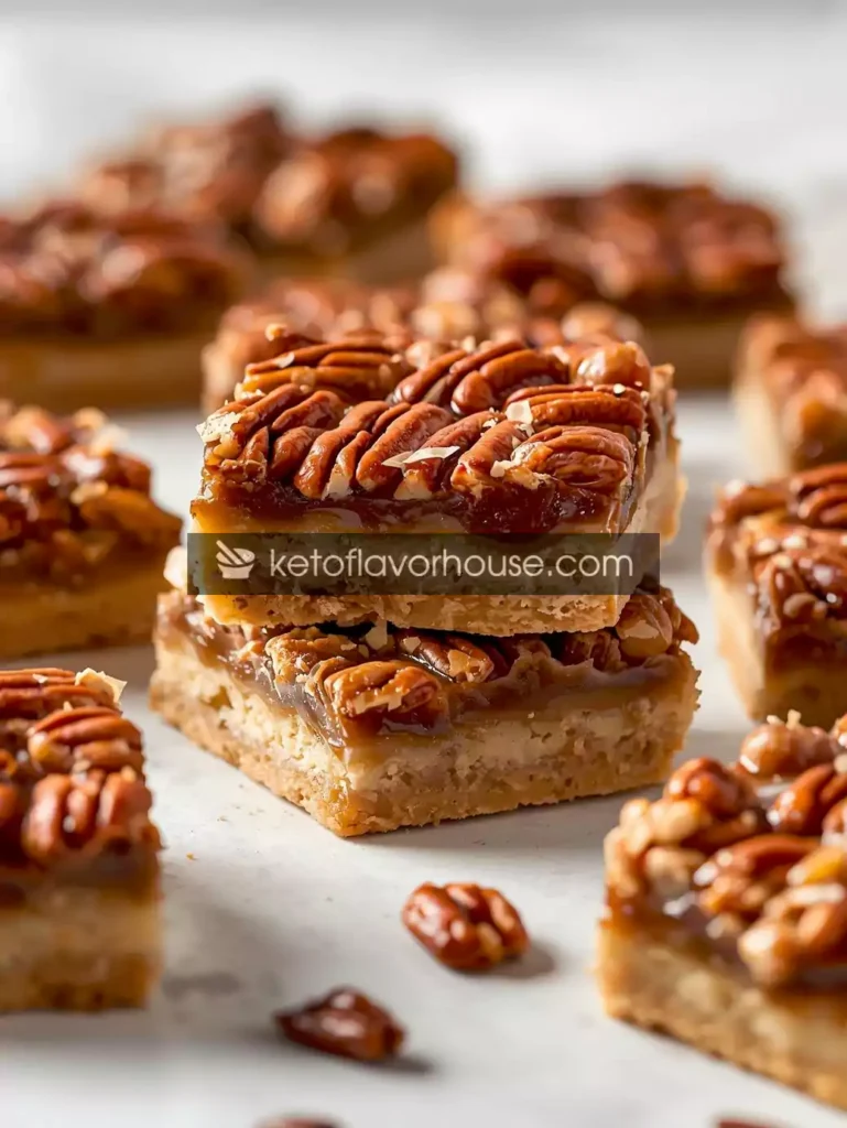 Almond Flour Pecan Pie Bars