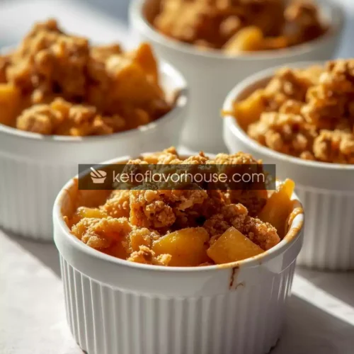 Bariatric Apple Crumble Ramekins (Low-Carb, High-Protein Dessert Recipe)