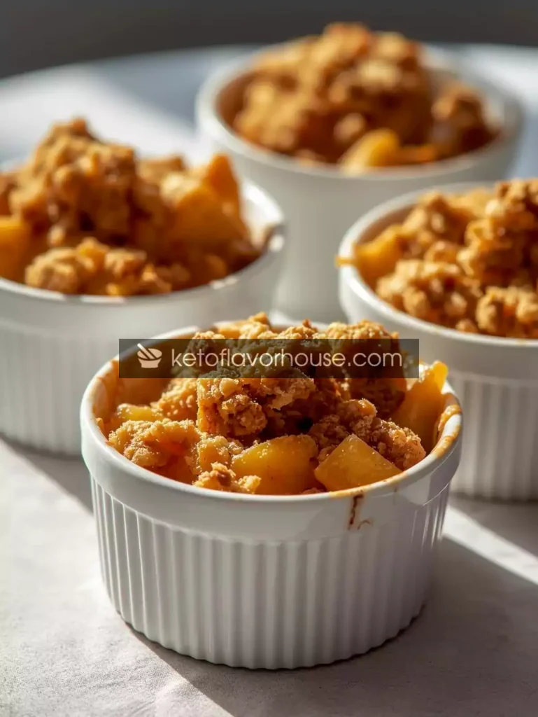 Bariatric Apple Crumble Ramekins (Low-Carb, High-Protein Dessert Recipe)