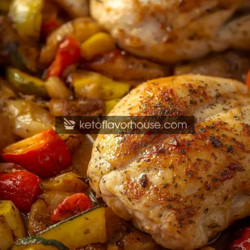 Bariatric Baked Chicken with Vegetables – High-Protein, Low-Carb & Post-Op Friendly Meal