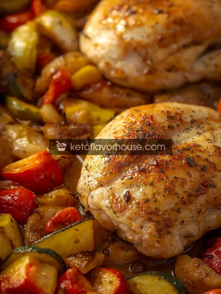 Bariatric Baked Chicken with Vegetables – High-Protein, Low-Carb & Post-Op Friendly Meal