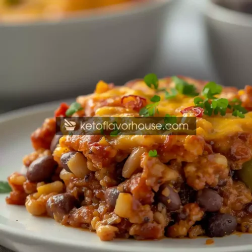 Bariatric Black Bean & Brown Rice Casserole – High-Protein, Low-Carb & Post-Op Friendly Meal
