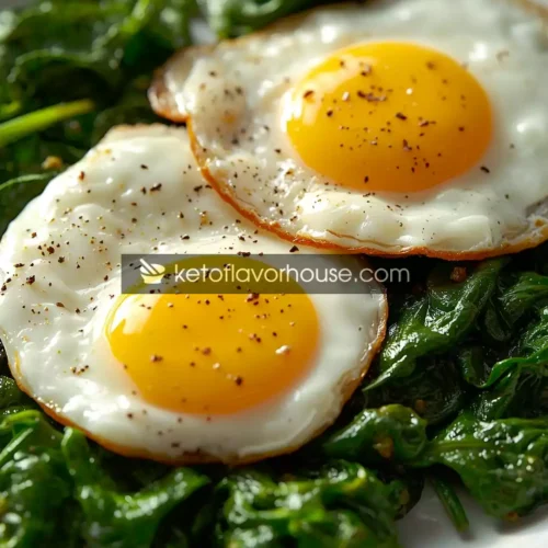 Bariatric Breakfast Spinach & Eggs