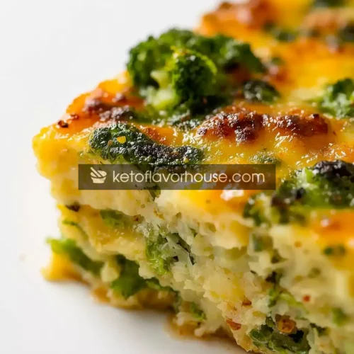 Bariatric Broccoli Cheese Egg Bake – High-Protein, Low-Carb Breakfast Casserole