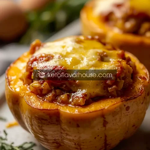 Bariatric Cheesy Stuffed Acorn Squash – Low-Carb, Post-Op Friendly & High-Protein Side Dish