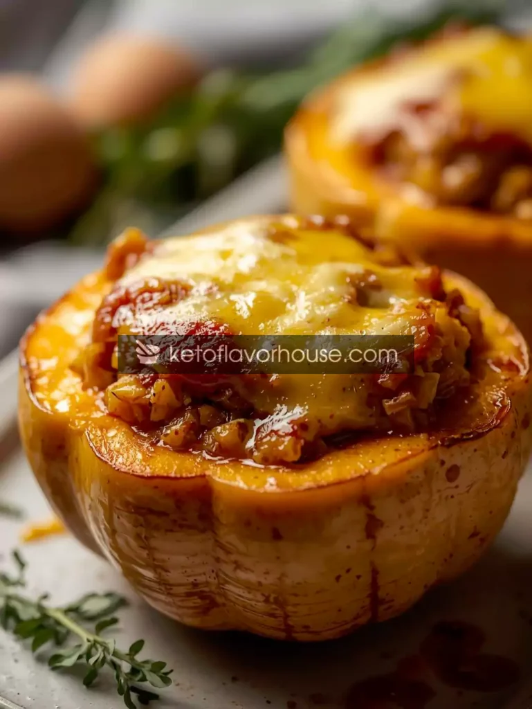 Bariatric Cheesy Stuffed Acorn Squash – Low-Carb, Post-Op Friendly & High-Protein Side Dish
