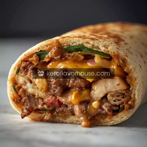 Bariatric Chicken Cheesesteak Wrap