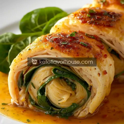 Bariatric Chicken Rollatini with Spinach