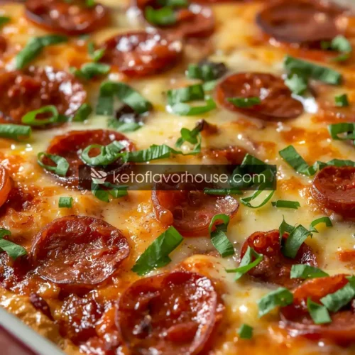 Bariatric Crustless Pizza Casserole – Low-Carb & High-Protein