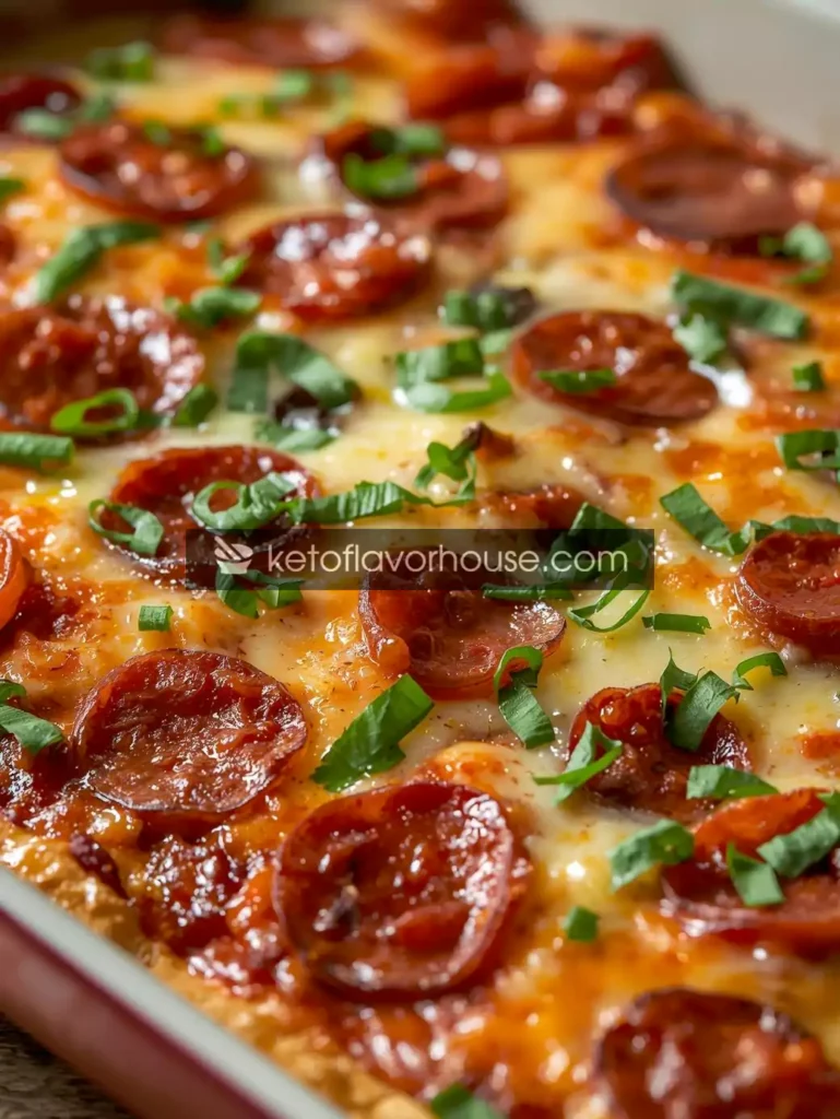 Bariatric Crustless Pizza Casserole – Low-Carb & High-Protein