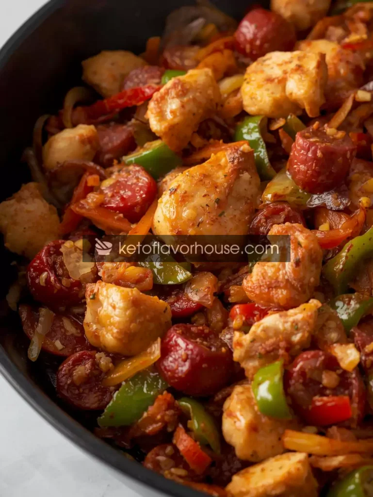 Bariatric-Friendly Chicken Chorizo Skillet