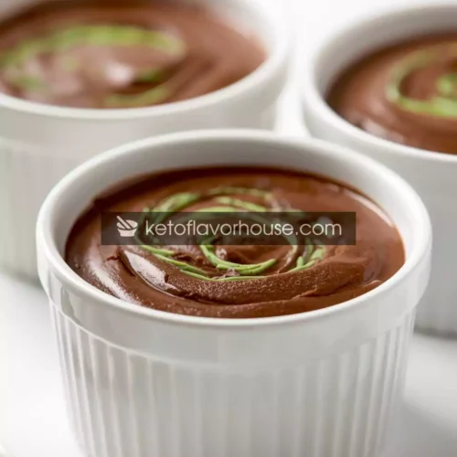 Bariatric-Friendly Mint Chocolate Protein Pots de Crème (Low-Carb Dessert)
