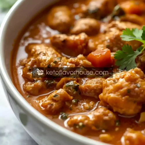 Bariatric-Friendly Peanut Chicken Stew – High-Protein, Creamy & Low-Carb Comfort Bowl
