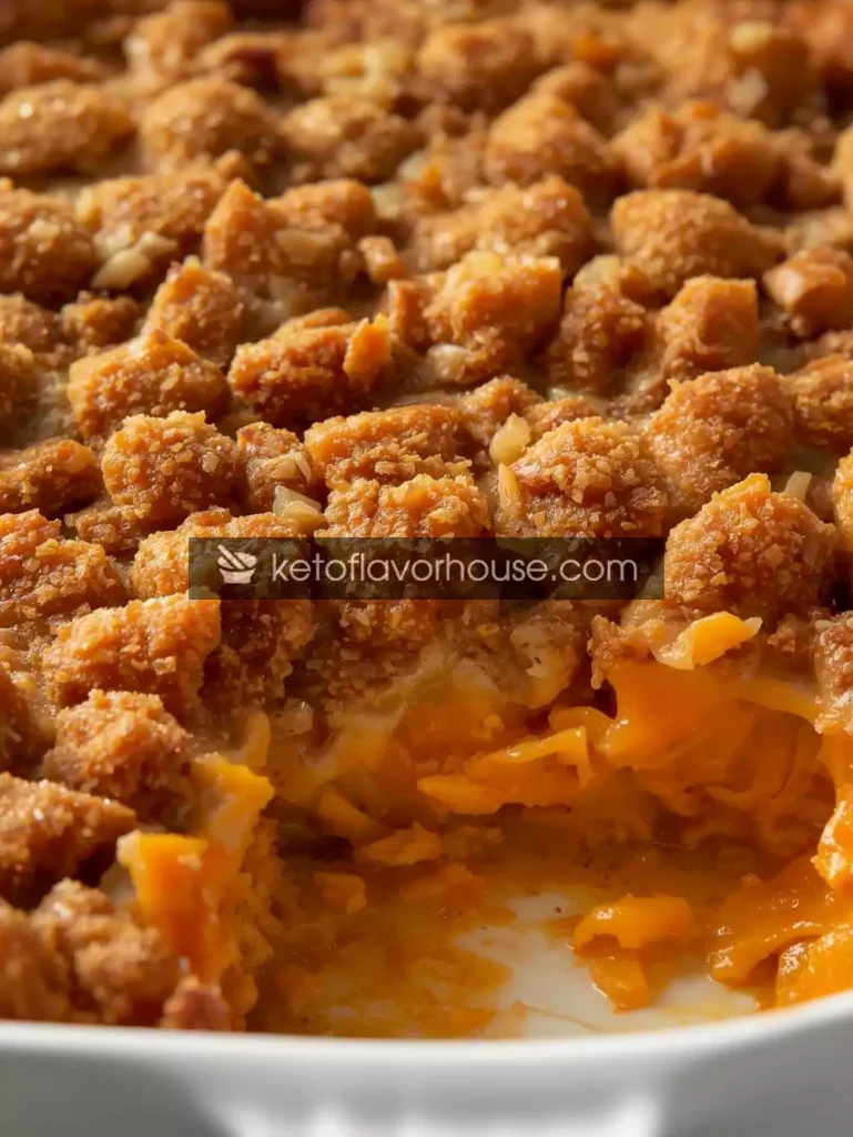Bariatric-Friendly Salty & Sweet Potato Casserole (Low-Carb Comfort Food)