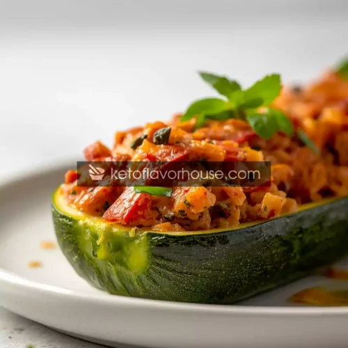 Bariatric-Friendly Stuffed Zucchini