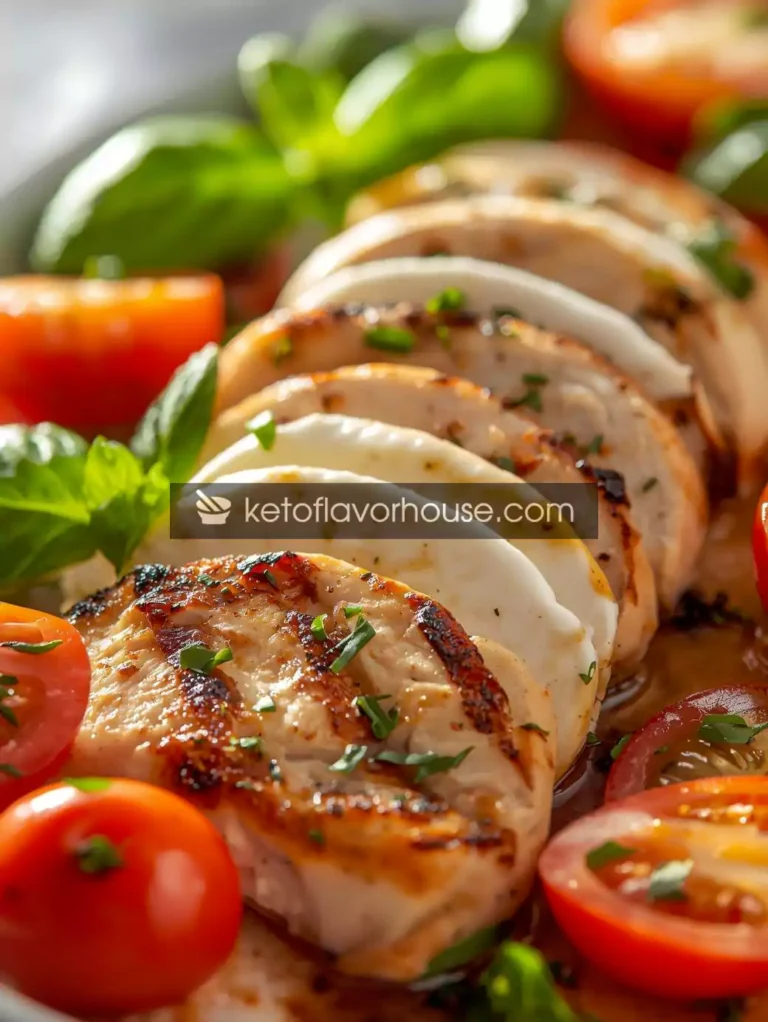 Bariatric Grilled Chicken Caprese Recipe