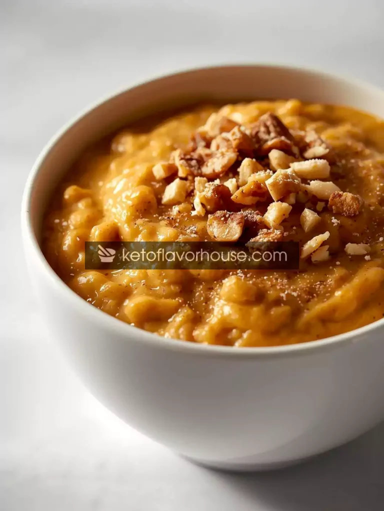 Bariatric High-Protein Pumpkin Pie Oatmeal Recipe – Low-Carb & Post-Op Friendly Breakfast