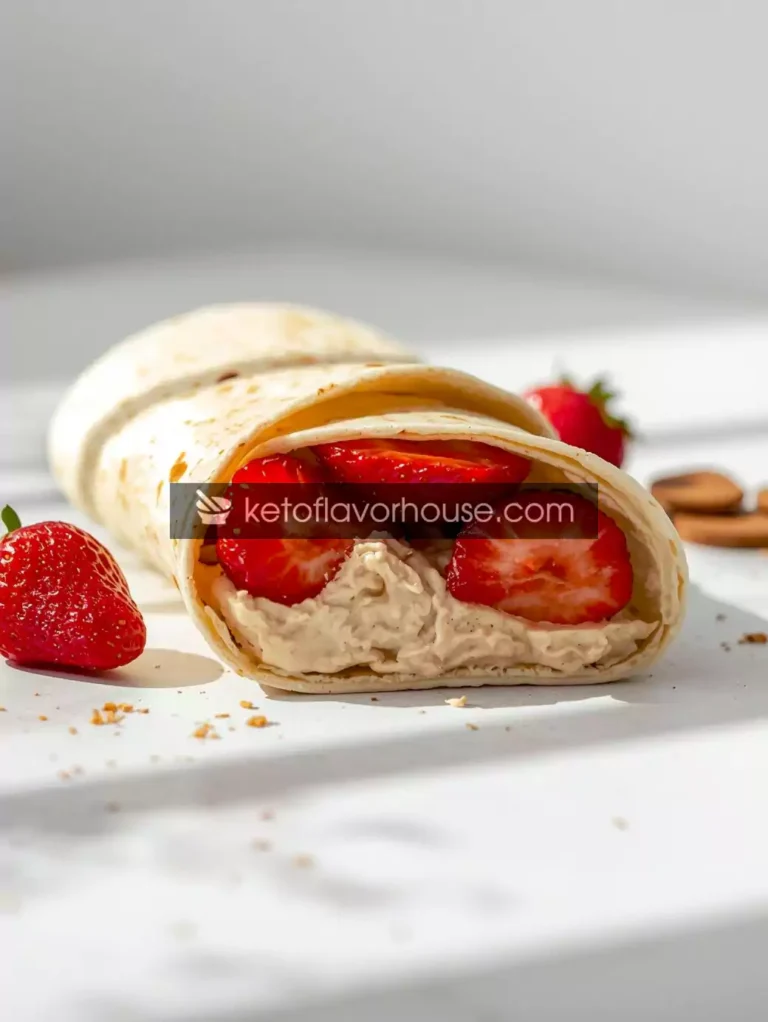 Bariatric High-Protein Strawberry Breakfast Wrap Recipe – Low-Carb & Post-Op Friendly Morning Meal
