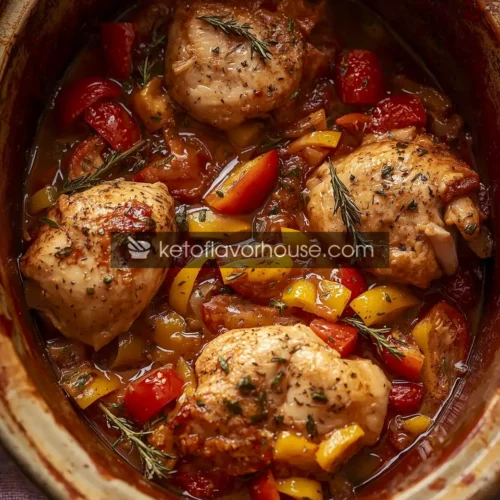 Bariatric Slow Cooker Chicken Provencal