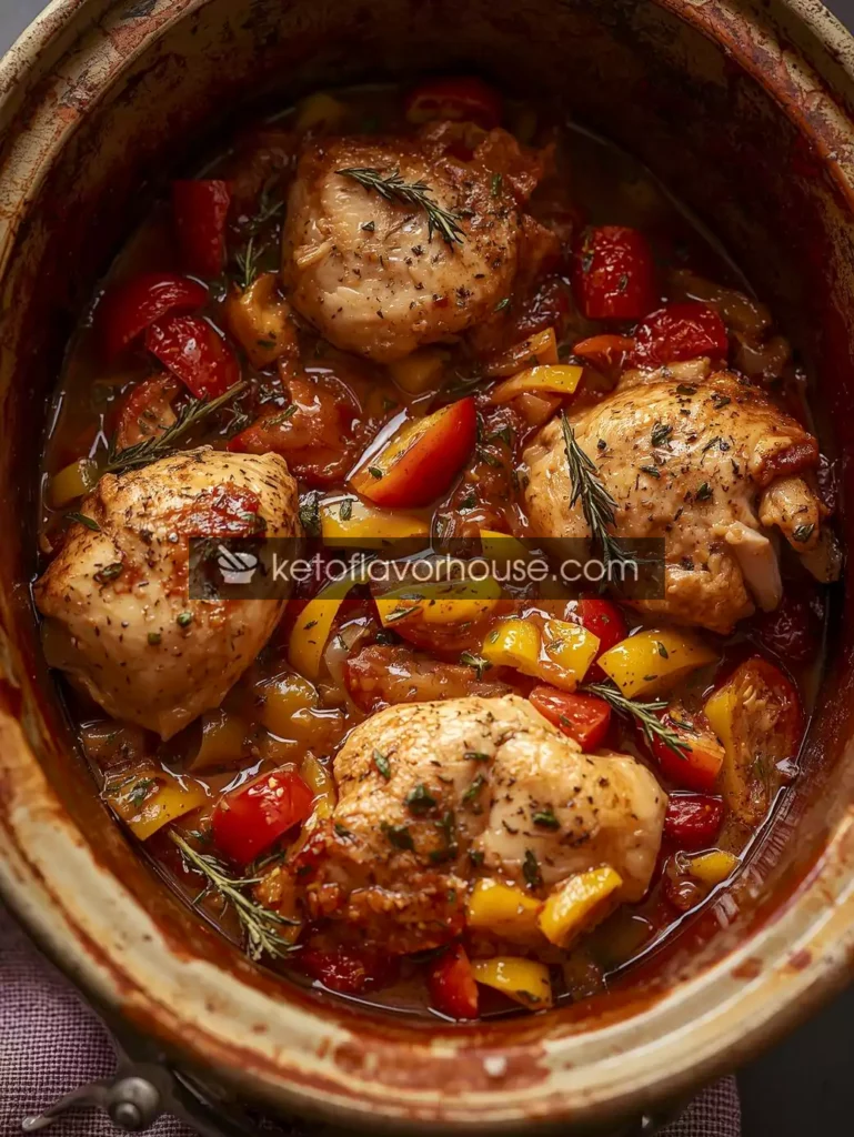 Bariatric Slow Cooker Chicken Provencal