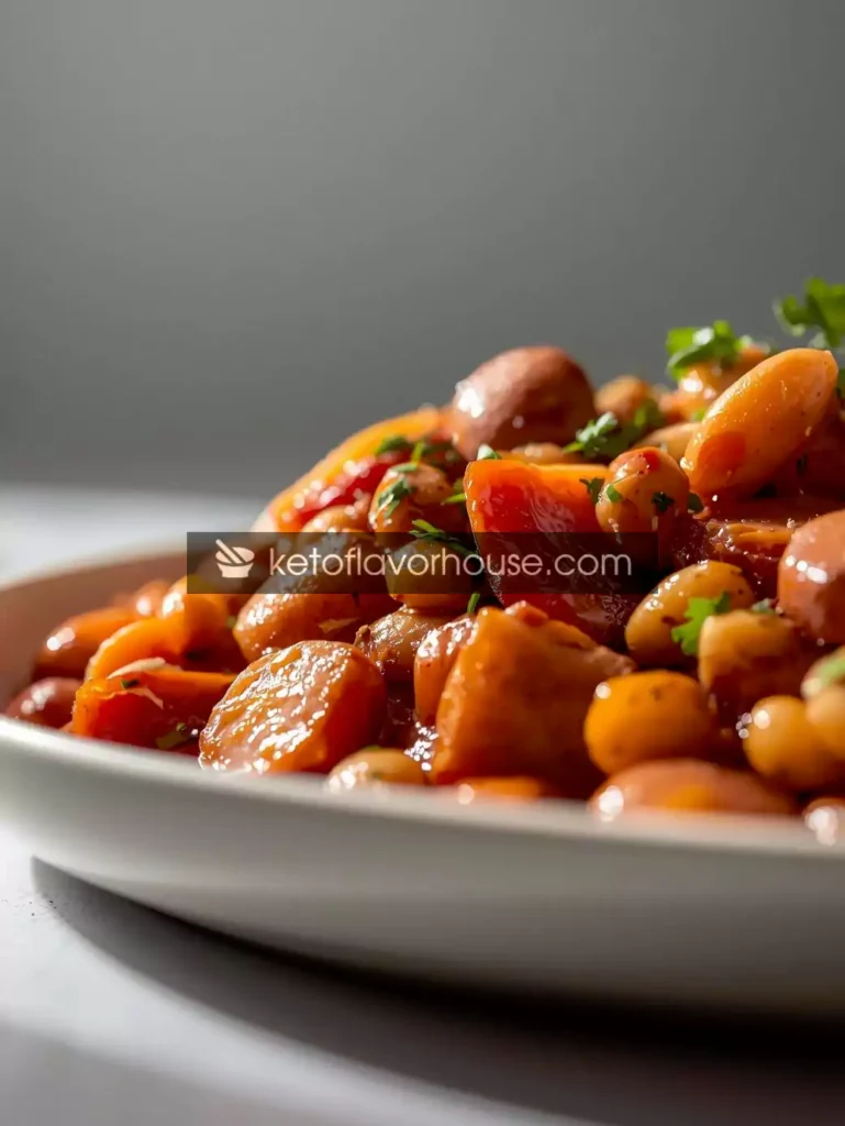 Bariatric Spicy Summer Beans and Chicken Sausage Recipe (High Protein & Low Carb)