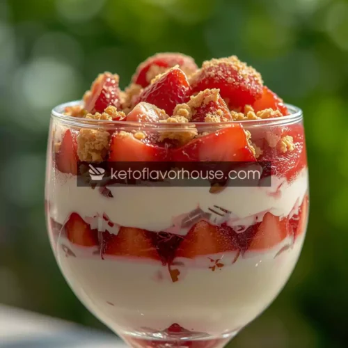 Bariatric Strawberry Cheesecake Pudding Parfait – Low-Calorie & No Sugar Added